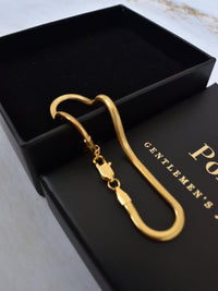 Esclava Tejido Serpiente Enchape Oro 18K
