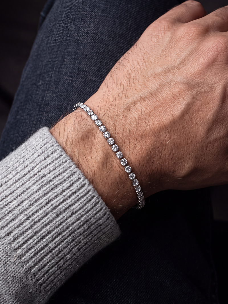 Pulsera Tennis Silver Diamante