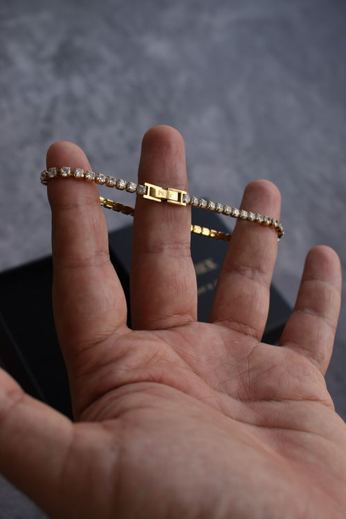 Pulsera tennis Golden Diamante