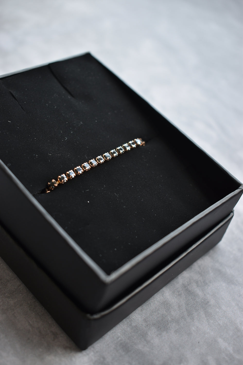 Pulsera tennis Oro rosa Onix