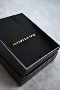 Pulsera tennis Oro rosa Onix