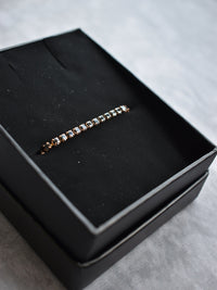 Pulsera Tennis Oro Rosa Onix