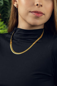 Cadena egipcia enchape de oro 18k 7mm-45 cms